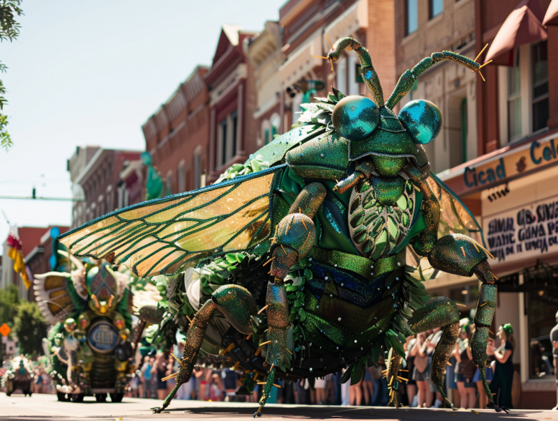 The Grubville Cicada Parade happened last weekend.