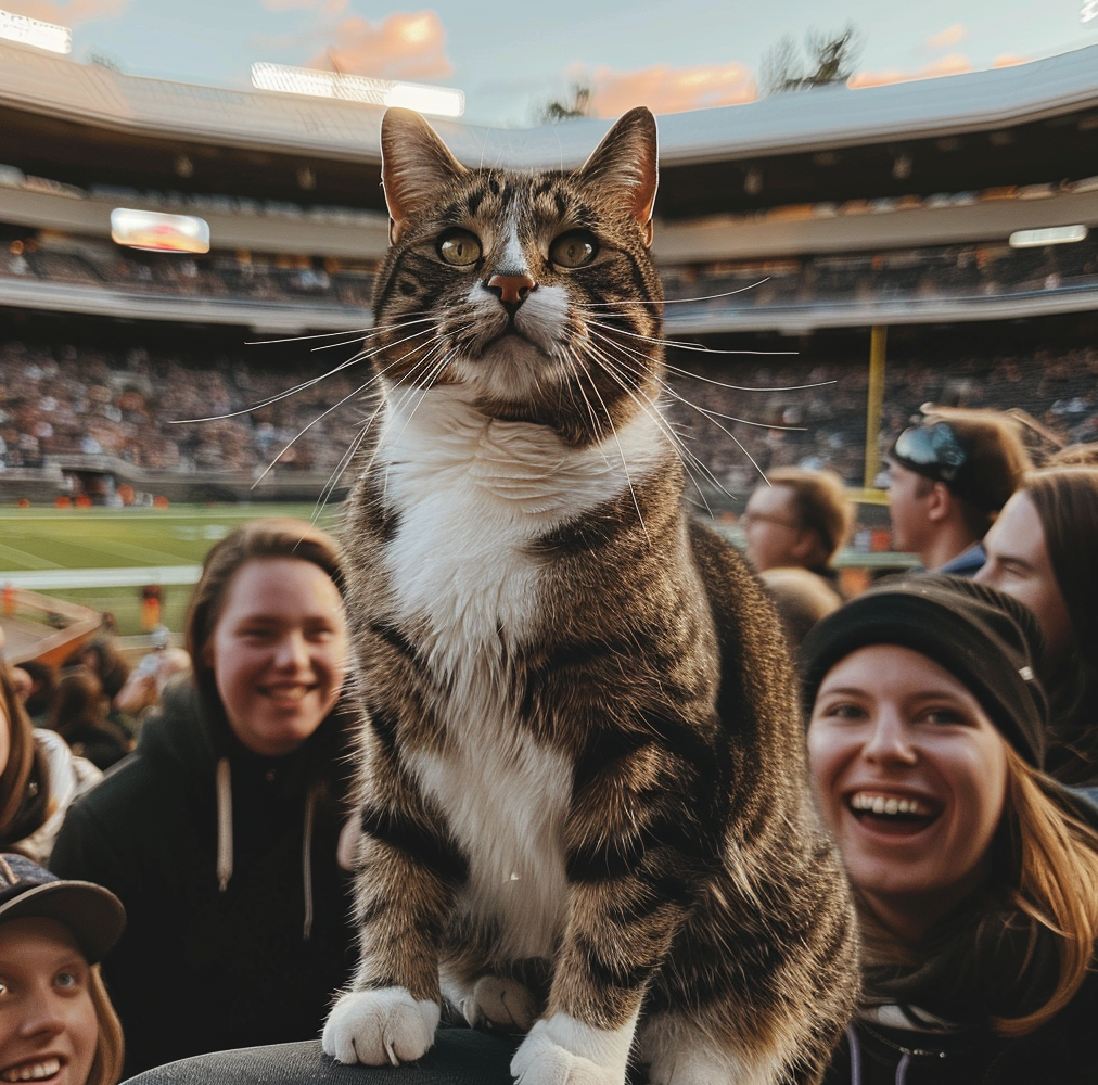 Max attending a football game